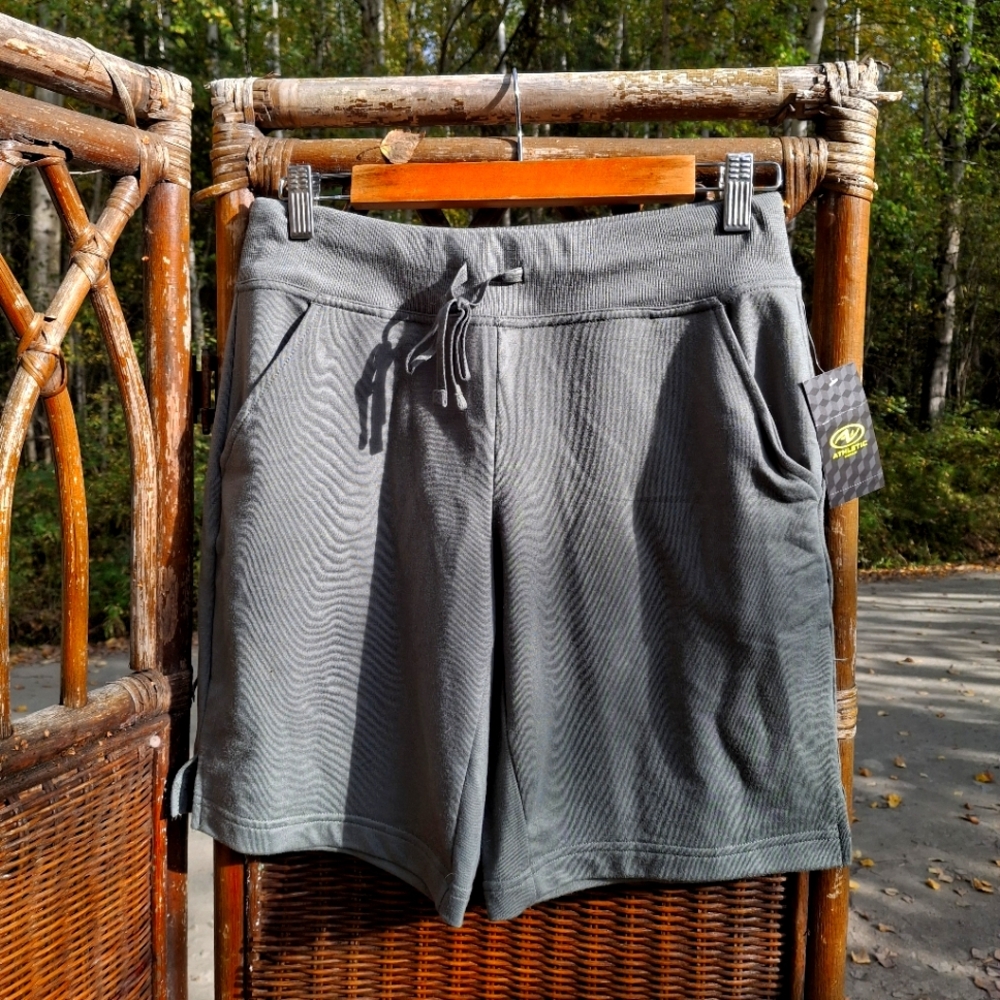 Gray Drawstring Shorts & Pants Bundle Set